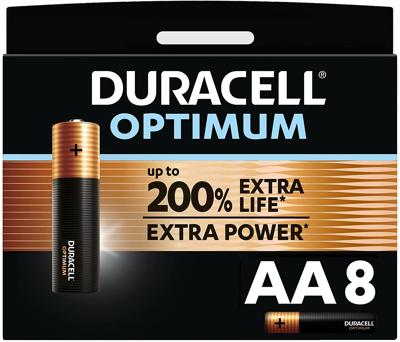 Duracell batterij Optimum AA, blister van 8 stuks Duracell batterij Optimum AA, blister van 8 stuks
