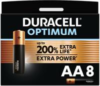 Duracell batterij Optimum AA, blister van 8 stuks - thumbnail