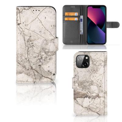 Apple iPhone 13 | Bookcase | Marmer Beige | Portemonnee hoesje