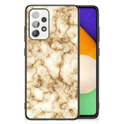 Samsung Galaxy A52 | A52s (5G/4G) Marmeren Print Telefoonhoesje Marmer Goud Samsung Galaxy A52 | A52s (5G/4G) Marmeren Print Telefoonhoesje Marmer Goud