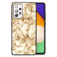 Samsung Galaxy A52 | A52s (5G/4G) Marmeren Print Telefoonhoesje Marmer Goud - thumbnail