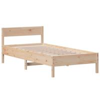 Bedframe zonder matras massief grenenhout 75x190 cm - thumbnail