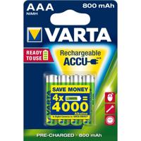 Varta 56703 Ready2Use 4xAAA Oplaadbare Batterijen - thumbnail