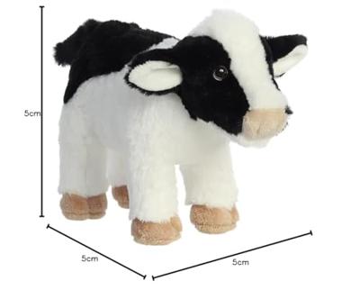 Eco Nation Pluchen knuffel - koe - 26 cm