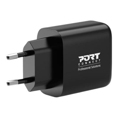 GaN USB-C & USB-A wandlader - PORT DESIGNS - 902104EU - 65 W - Zwart
