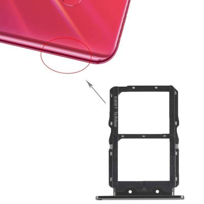 SIM-kaart lade + SIM-kaart lade voor Huawei Nova 4 (zwart)