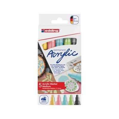 Quantore Acrylmarker edding metallic, 5 st. Quantore Acrylmarker edding metallic, 5 st.