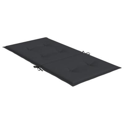 VidaXL Tuinstoelkussens lage rug 4 st 100x50x3 cm oxford stof zwart