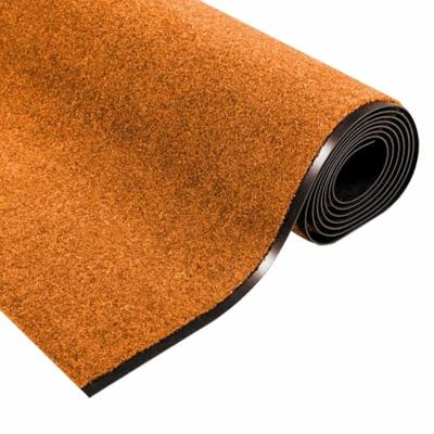 Deurmat Oranje en Zwart 120 x 350 cm Polyamide en PVC