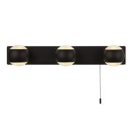Searchlight Badkamer wandlampFlare 3-lichts zwart - 83201-3BK - thumbnail