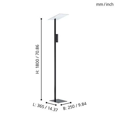 Eglo Strakke leeslamp Budensea 99113