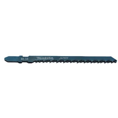 Zaagbladen voor hout/hoeveelheid: 5 / nr. 58 / dikte: 5 tot 65 mm / dikte: 5 tot 65 mm / lengte: 75 mm / type: HCS / tanden / inches: 8 Makita A-86577