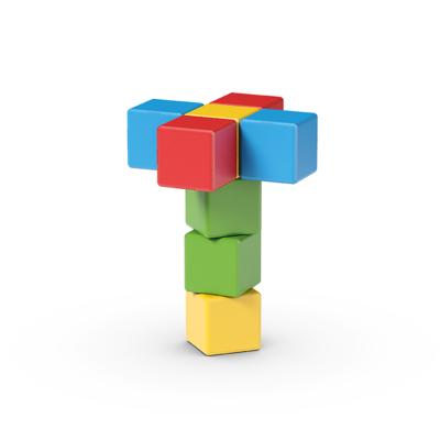Magnetische constructieset - GEOMAG - Magicube Recycled Creative Set - 8 stuks - Gerecycled plastic - Vanaf 1 jaar