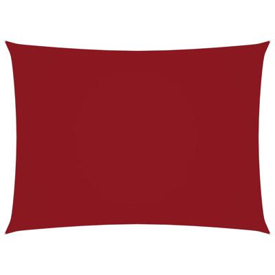 Zonnescherm rechthoekig 5x7 m oxford stof rood