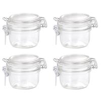 8x stuks luchtdichte pot transparant glas 125 ml - Weckpotten - thumbnail