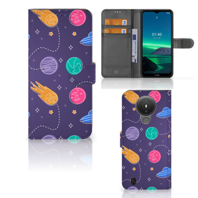 Nokia 1.4 | Wallet Case | met Pasjes | Space