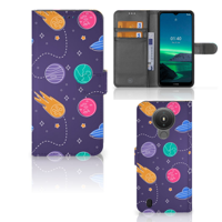 Nokia 1.4 | Wallet Case | met Pasjes | Space - thumbnail
