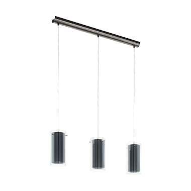 Eglo Eetkamer hanglampPinto Textil 3-lichts met smoke glas - 99286
