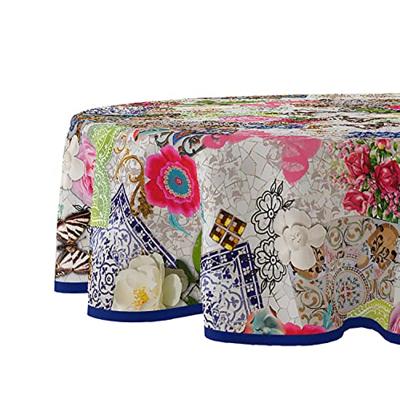Tafelzeil rond wilder mosaics 160cm
