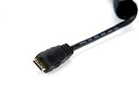 Atomos Coiled Right-Angle Micro HDMI to Full HDMI (30-45cm) - thumbnail
