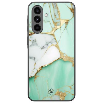Samsung Galaxy A36 hoesje - Marmer mint goud Samsung Galaxy A36 hoesje - Marmer mint goud