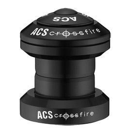 ACS Balhoofdstel BMX 1" Crossfire zwart