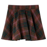 Kinderrok geruit patroon 104 cognackleurig - thumbnail