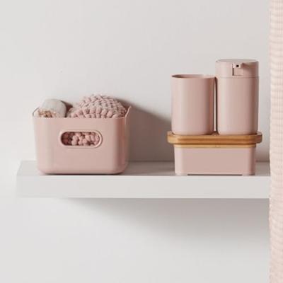 Doucheset - VANDAAG - UTILITY - Mand, mat, gordijn - Roze