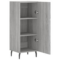 Dressoir 34,5x34x90 cm bewerkt hout grijs sonoma eikenkleurig - thumbnail