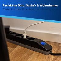 REV 0014640500 Stekkerdoos met schakelaar 6-voudig Zwart Randaarde stekker 1 stuk(s) - thumbnail