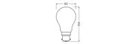 OSRAM HOMELIGHTING 4099854468094 LED-lamp Energielabel D (A - G) B22d 5.9 W Warmwit (Ø x h) 60.00 mm x 60.00 mm 1 stuk(s) - thumbnail