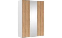 Goossens Kledingkast Easy Storage Ddk, Kledingkast 153 cm breed, 220 cm hoog, 2x draaideur en 1x spiegel draaideur midden - thumbnail