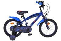 Superman kinderfiets - jongens - 16 inch - blauw - twee handremmen - thumbnail
