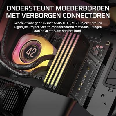 Corsair 5000T LX RGB Midi-tower PC-behuizing Zwart