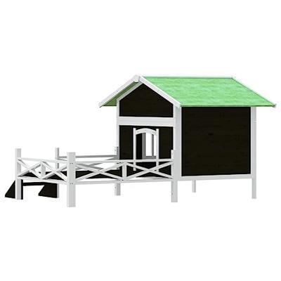 VidaXL Hondenhok 159x120x88,5 cm massief grenenhout grijs