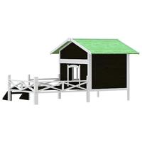 VidaXL Hondenhok 159x120x88,5 cm massief grenenhout grijs - thumbnail