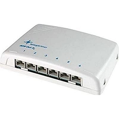 Telegärtner 100006987 6 poorten Netwerkpatchpaneel CAT 6 Wit Ingericht Telegärtner 100006987 6 poorten Netwerkpatchpaneel CAT 6 Wit Ingericht