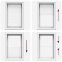 VidaXL Plisséjaloezie 70x150 cm wit - thumbnail