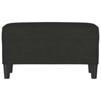 Bankje 70x35x41 cm stof zwart - thumbnail