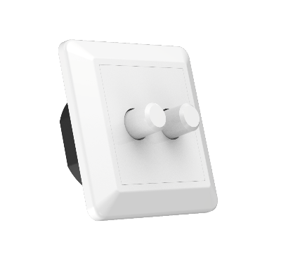 Dubbele LED dimmer 2x 2-100W LED verlichting druk draai Fase afsnijding dimmethode