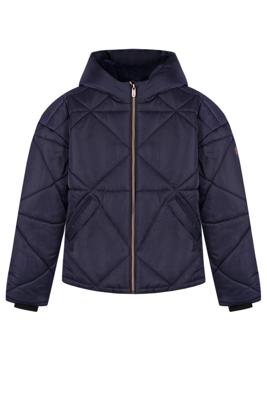NoBell winter winterjas meisjes - navy blauw - Buffer - kort, capuchon