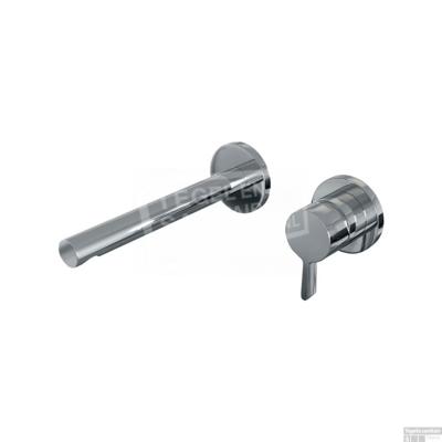 Inbouw Wastafelmengkraan Brauer Chrome Edition Coldstart Rechte Uitloop Halfronde Hendel Rechts Chroom Met Rozetten