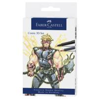 Faber Castell FC-267191 Tekenstift Faber-Castell Pitt Artist Pen Comic Set 3D - thumbnail