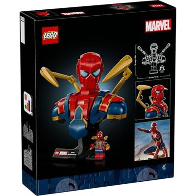 LEGO marvel - iron spider-man buste constructiespeelgoed (76326)