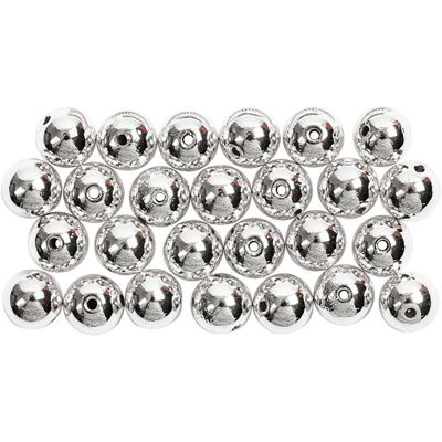 Creativ Company Kralen zilver, 50st.