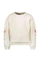 Like Flo Zomer sweater meisjes Off wit - embroidery op mouw - thumbnail