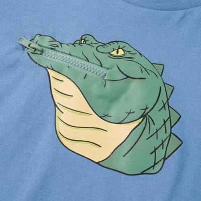 Kindershirt 128 middenblauw Kindershirt 128 middenblauw