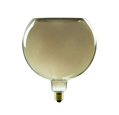 LED Lamp Globe Smokey Grey ⌀125mm 8W 260 lumen 2000K E27 dimbaar 55056