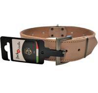 Jack and Vanilla Hondenhalsband - Leer - Naturel - 65 cm - thumbnail