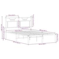 Bedframe zonder matras hout sonoma eikenkleurig 120x200 cm - thumbnail
